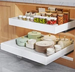 Seinloes 2 Pack Pull Out Cabinet Organizers 16.5" Deep With Raising Pad For F.... Fixed Price $75.52.