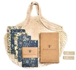4-PACK Reusable Beeswax Wraps With Produce Bag & 2 Bars. Fixed Price $23.84.