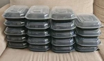 19 Plastic Containers With Lid, Sturdy Carry Out. Fixed Price $16.00.