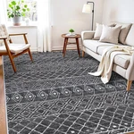 Washable 7X9 Moroccan Area Rug Non-slip, Pet Friendly, Stain Resistant. Fixed Price $165.99.