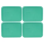 Pyrex 7210-PC 4 Pack Rectangular Green Plastic Replacement Lid Cover Made In Usa. Fixed Price $18.99.