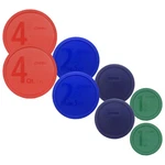 Pyrex 8-PACK Mixing Bowl Lids (2) 322-PC, 323-PC, 325-PC, 326-PC. Fixed Price $35.99.