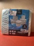Sorbus 5-PC Dinnerware Storage Set Service For 12 Quilted Protection White. Fixed Price $39.99.