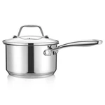 Nutrichef Stainless Steel Cookware Saucepan- 2 Quart, Heavy Duty Induction Pot. Fixed Price $41.99.