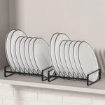 2 Pack Plate Holders Organizers 8 Slots Upright Cabinet Dish Drying Racks Met.... Fixed Price $37.15.