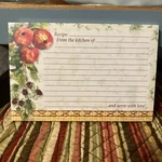 Brownlow Gifts 4 By Lined Recipe Cards Set Of 36 "cottage Fruits" Nip. Fixed Price $7.80.