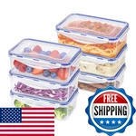 Kigi Airtight Reusable Meal Prep Containers 12-PIECE Set 39OZ Leak-proof Stackab. Fixed Price $58.95.