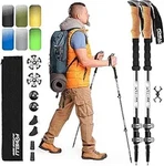 Foxelli Trekking Poles Lightweight Collapsible Aircraft Grade Aluminum Hiking. Fixed Price $37.49.