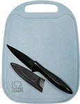 Chef Craft Select Wheat Straw Cutting Board And Knife Set, 10 Inch X 7.5. Fixed Price $12.39.