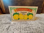 Richmond Hil The Citron Lemon Tea Wooden Box Bag Holder. Fixed Price $7.00.