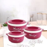 Cello Sapphire Thermoware Casserole Set 3PCS Pink Insulated Hot Food Container. Fixed Price $45.99.