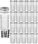 Verones Mason Jars 12 Oz, Canning Jelly With Regular Lids, Ideal Fo.... Fixed Price $38.22.