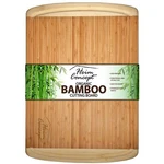 Heim Concept Organic Bamboo Cutting Board 1" Thick Serving Tray With Drip Groove. Fixed Price $21.95.