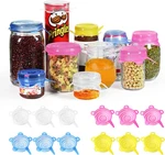 Silicone Stretch Lids/pet Food Can COVERS/12 Pack, Reusable Durable Storage. Fixed Price $15.99.