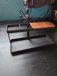 Yamazaki Home Desk Organizer Black Steel Wood Shelf Caddy For Watches And Edc. Fixed Price $20.00.