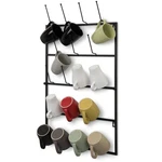 Mygift 5-TIER Black Metal Wall Mounted Kitchen Coffee Mug Rack Cup. Fixed Price $76.99.