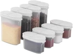 Signora Ware Plastic Spice Containers Jar Set 8 Pack, 4 Mini,. Fixed Price $33.11.