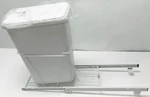Rev-a-shelf 35 Qt Pullout Lid Waste Containers, White RV-12PB-L. Fixed Price $59.95.