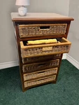 Organizer 6-DRAWER Storage Unit Fully Assembled Wicker For Home. Fixed Price $173.16.