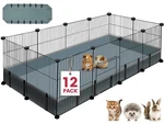 Viscoo 12 Panels Small Animal Playpen, 48" X 24" 16" Pet With Black. Fixed Price $45.99.