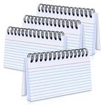 Tecmisse 200 Pcs Index Cards, 3X5 Inches Spiral Bound Ruled Flas.... Fixed Price $15.76.