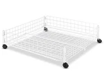 Whitmor Rolling White Wire Underbed Cart -. Fixed Price $50.78.
