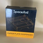 Space Aid / 10-INCH Paper Dispenser, Under Cabinet Bamboo Plates Holder. Fixed Price $9.00.