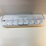 Quirky Egg Minder Smart Tray White Plastic Refrigerator Storage 14 Read. Fixed Price $5.99.