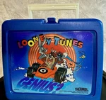 Vintage Looney Tunes Genius 1994 Thermos Lunch Box Blue With Cup!. Fixed Price $14.73.