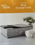 Our Table China Cups Mug Storage Case 12 Divided Compartments Gray Sealed New. Fixed Price $16.95.