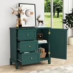 Modern Accent Cabinet With 3 Drawers And Door Wood Storage Shelves. Fixed Price $169.99.