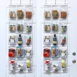 2-PACK Clear Over The Door Hanging Pantry Organizer (52" X 18") With 15 Pocke.... Fixed Price $24.88.