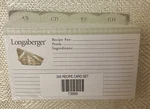 Longaberger X 5 Recipe Card/dividers Set #73988 New Sealed. Fixed Price $38.60.