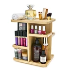 Makeup Organizer 360 Rotating Bamboo Carousel Cosmetics Storage Sorbus Wood Skin. Fixed Price $59.99.
