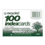 Roaring Spring Recycled Index Cards 4"X6" Count Smooth 100# White Recycle.... Fixed Price $10.35.