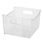 Oggi Storage Bin With Handles - Deep (9.75" X 9" Count (pack Of 1), Clear. Fixed Price $21.46.