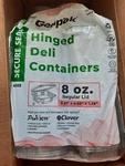 159 New Genpak AD08 Clear Pet Hinged Deli Container 4.50" X 4.88" 1.38" 8OZ. Fixed Price $28.00.