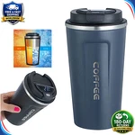 Stainless Steel Smart Coffee Tumbler Thermos Cup Temperature Display Travel Mug. Fixed Price $36.93.