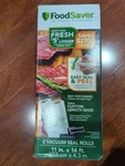 Foodsaver Easy Seal & Peel 11" X 14' Vacuum Roll (2 Pack). Fixed Price $14.99.