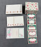 Set Of Recipe Cards And Stickers Current Inc. Vintage Holiday Flowers. Fixed Price $28.99.