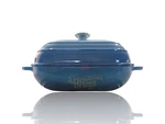 Cast Iron Enamel Bread Baking Pan With Lid Chrome Handle. Fixed Price $60.99.