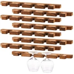 Ripeng Wall Mounted Wood Stemware Rack Champagne Holder Rustic Wine Glass Hol.... Fixed Price $59.27.