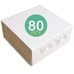 White Magnetic Gift Box - Bulk 80 Pack Wedding, Bridesmaids 6X6X3. Fixed Price $159.99.