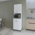 Fm Furniture Ko Vaya Double Cabinet Kitchen Pantry With Open Storage. White. Fixed Price $348.98.