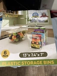 Baleine Clear Stackable Storage Bins With Lids Plastic Containers For Organizing. Fixed Price $35.00.