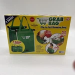Grab Bag Grocery Shopping Clip To Cart Reusable Expandable Pocket 2 Pack. Fixed Price $24.99.