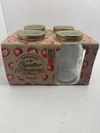 Bormioli Rocco Quattro Stagioni Set Of 4 Clear Airtight Mason Jars Canning 17OZ. Fixed Price $14.99.