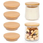 Oui Yogurt Jar Lids, Bamboo Set, Wooden For Yogu.... Fixed Price $14.32.