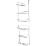 Over The Door Organizer 6-TIER Pantry Adjustable, White. Fixed Price $36.28.