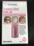 Zojirushi Stainless Steel Food Jar, 19 OZ/0.55 L, Shiny Pink SW-EAE50-PS. Fixed Price $34.99.